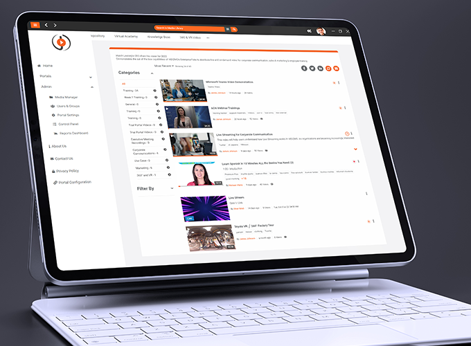 EnterpriseTube on-demand video library